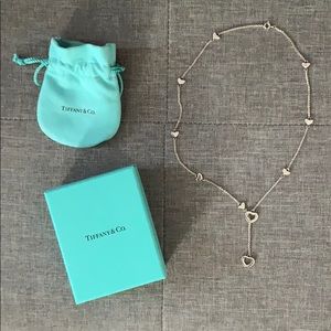 Tiffany and Co Lariat heart link necklace
